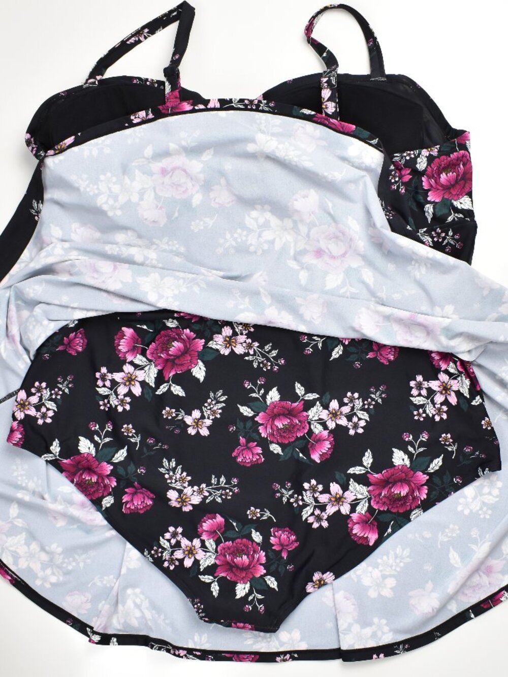 Torrid A-Line Floral Swim Dress Swimsuit - 4 - Picture 7 of 9